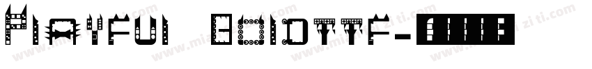 Playful Boldttf字体转换
